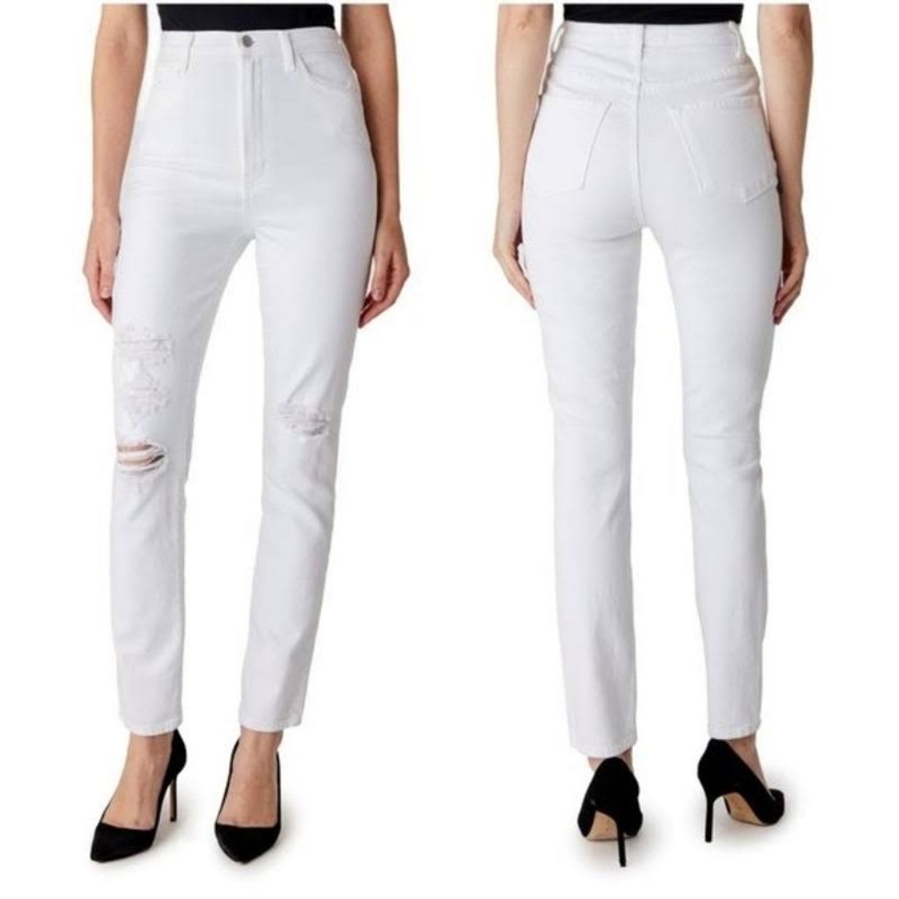 J Brand 1212 Runway, White, sz 29, Hemmed